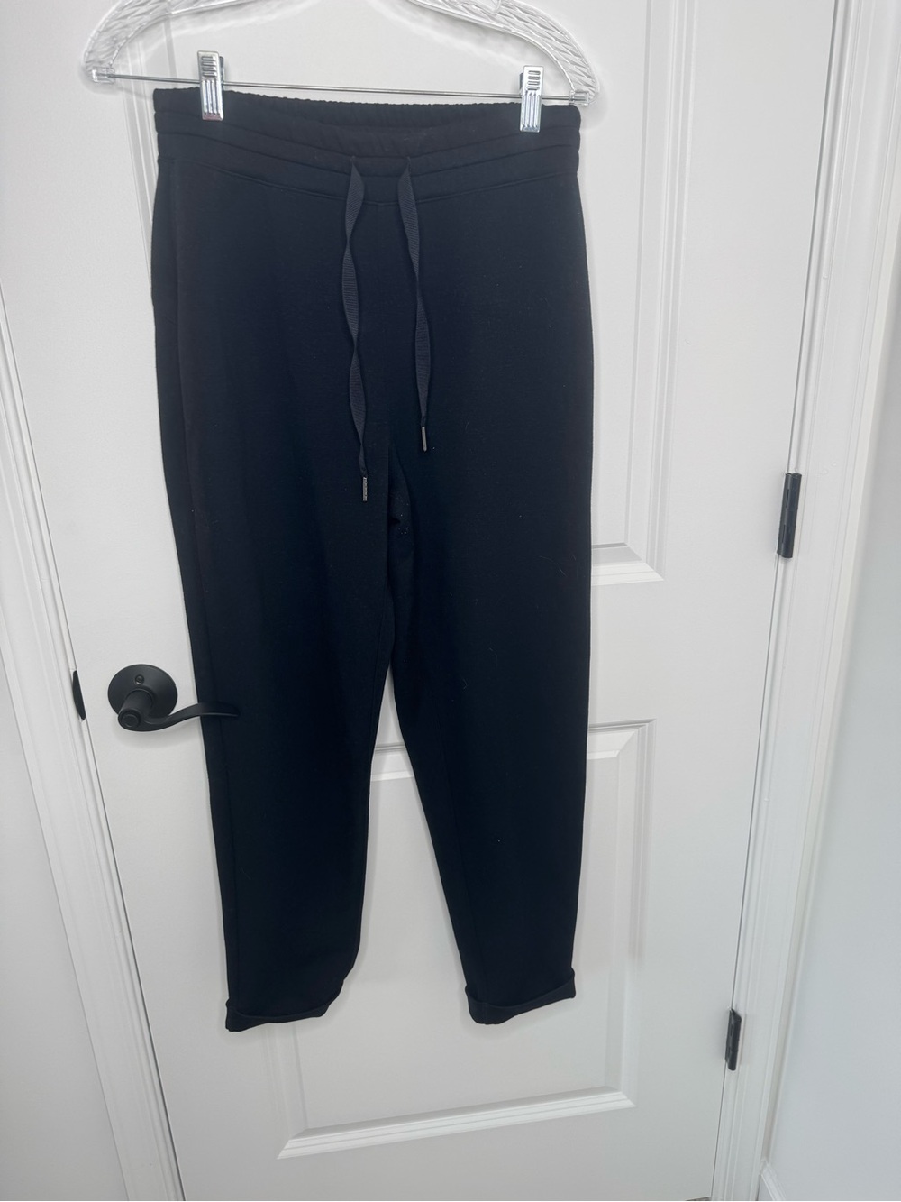 SPANX air essentials Black Slim Tapered Jogger Pants large